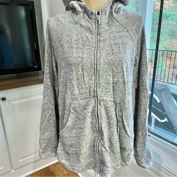 adidas Tops - ADIDAS full zip hoodie sweatshirt adult XL heather grey